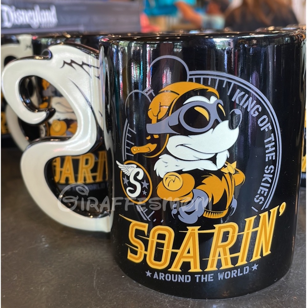 Disney Parks Pilot Mickey Soarin Around the World Ceramic Mug